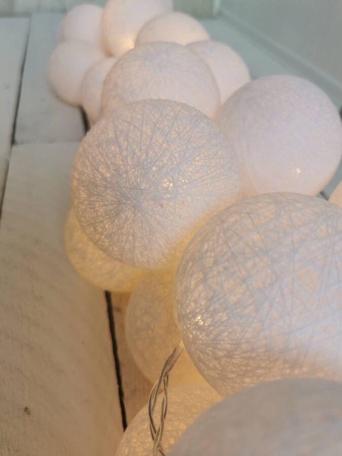 Kokvilnas bumbu virtene "Ziema" Image 2