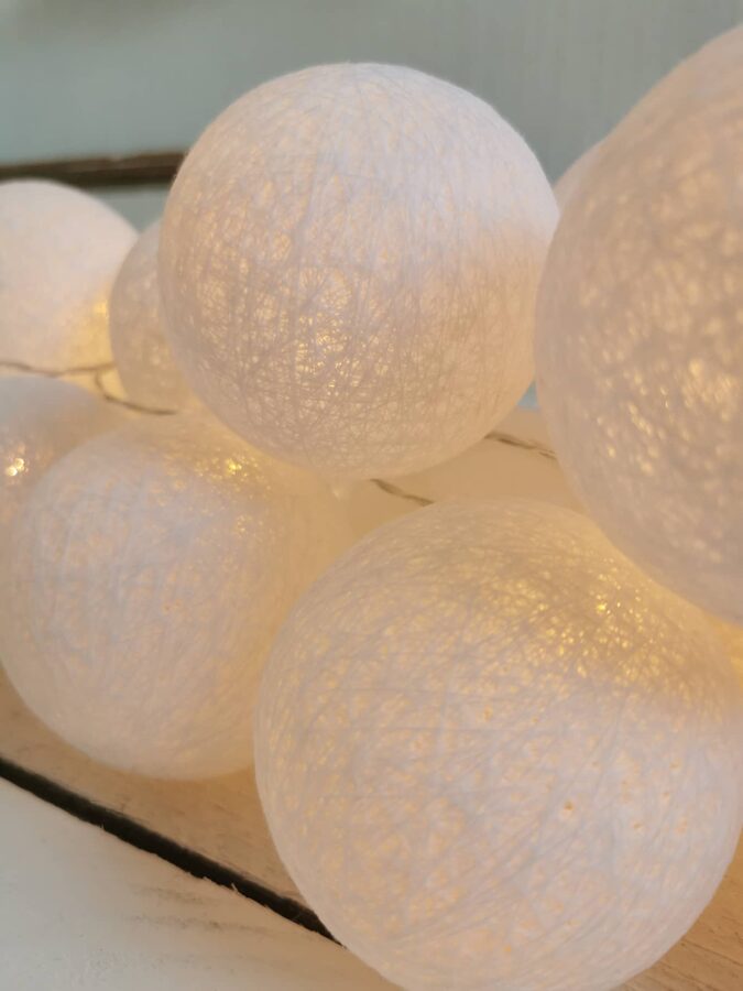 Kokvilnas bumbu virtene "Ziema" Image 5