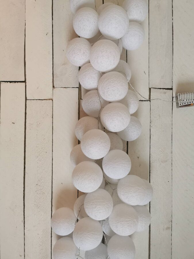 Kokvilnas bumbu virtene "Ziema" Image