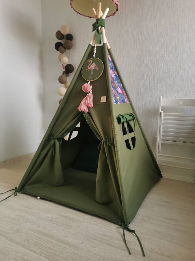 Vigvams bērniem "Rozā flamingo" Image