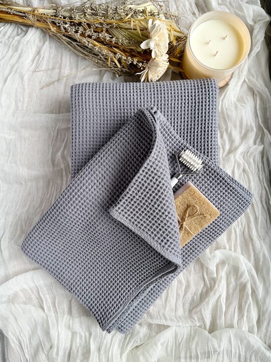 Kokvilnas dvielis "Pelēks" Image