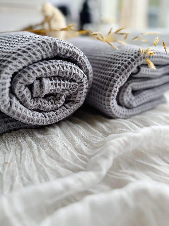 Kokvilnas dvielis "Pelēks" Image 3