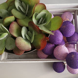 Kokvilnas bumbu virtene "Ceriņu dārzs" Image 2