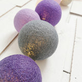 Kokvilnas bumbu virtene "Vīnogu garša" Image 5