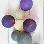 Kokvilnas bumbu virtene "Vīnogu garša" Image 2