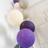 Kokvilnas bumbu virtene "Vīnogu garša" Image 6