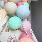 Kokvilnas bumbu virtene "Krāsu virpulis" Image 2