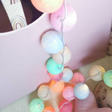 Kokvilnas bumbu virtene "Krāsu virpulis" Image 3