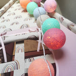 Kokvilnas bumbu virtene "Krāsu virpulis" Image 4