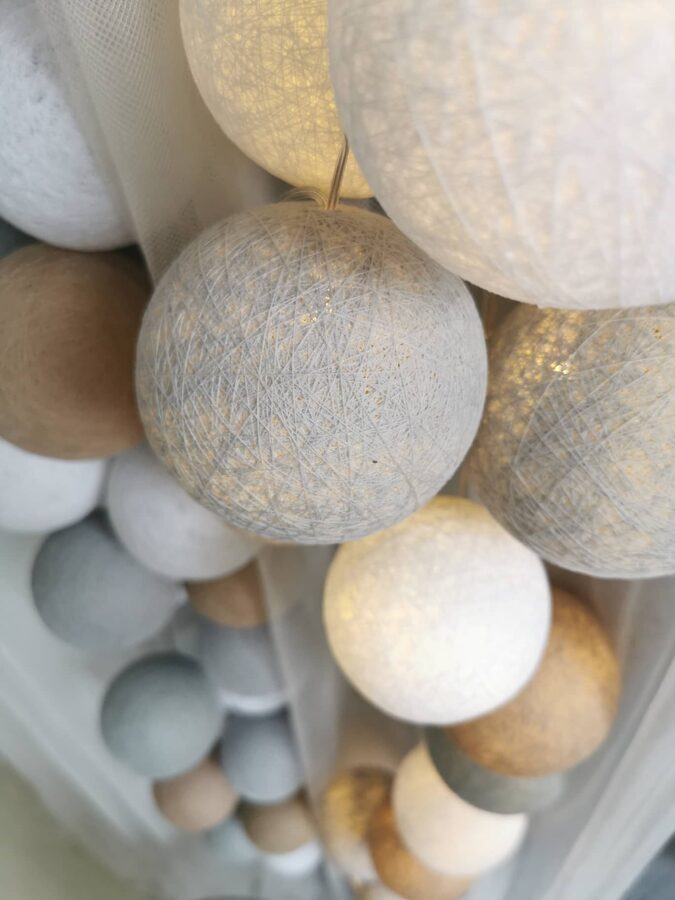 Kokvilnas bumbu virtene "Labrīt, ir sestdiena!" Image 4