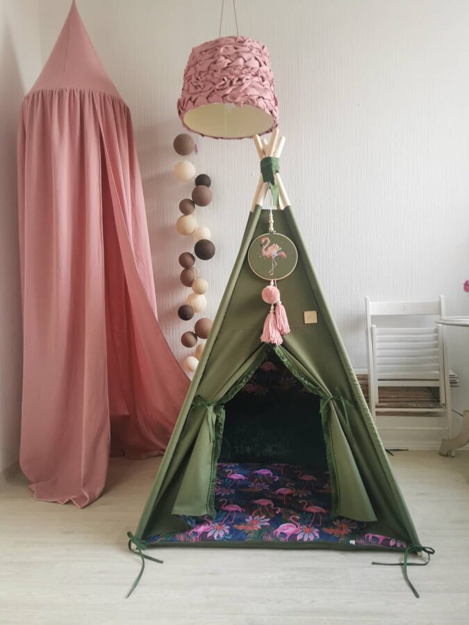 Vigvams bērniem "Rozā flamingo" Image 2