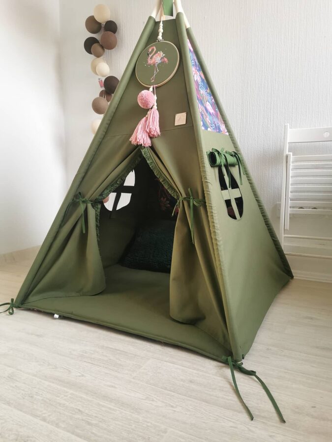 Vigvams bērniem "Rozā flamingo" Image 3